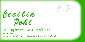 cecilia pohl business card